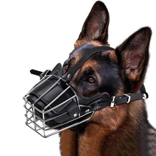 Metal Breathable Anti-Bite Dog Protection Muzzle - E-papuha.com